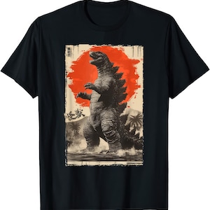 Retro Vintage Giant Legendary Rare Japanese Kaiju T Shirt