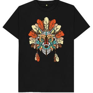 American Native Wolf T Shirt