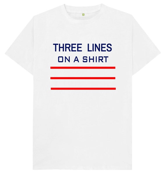 Three Lines On A Shirt England Football T Shirt