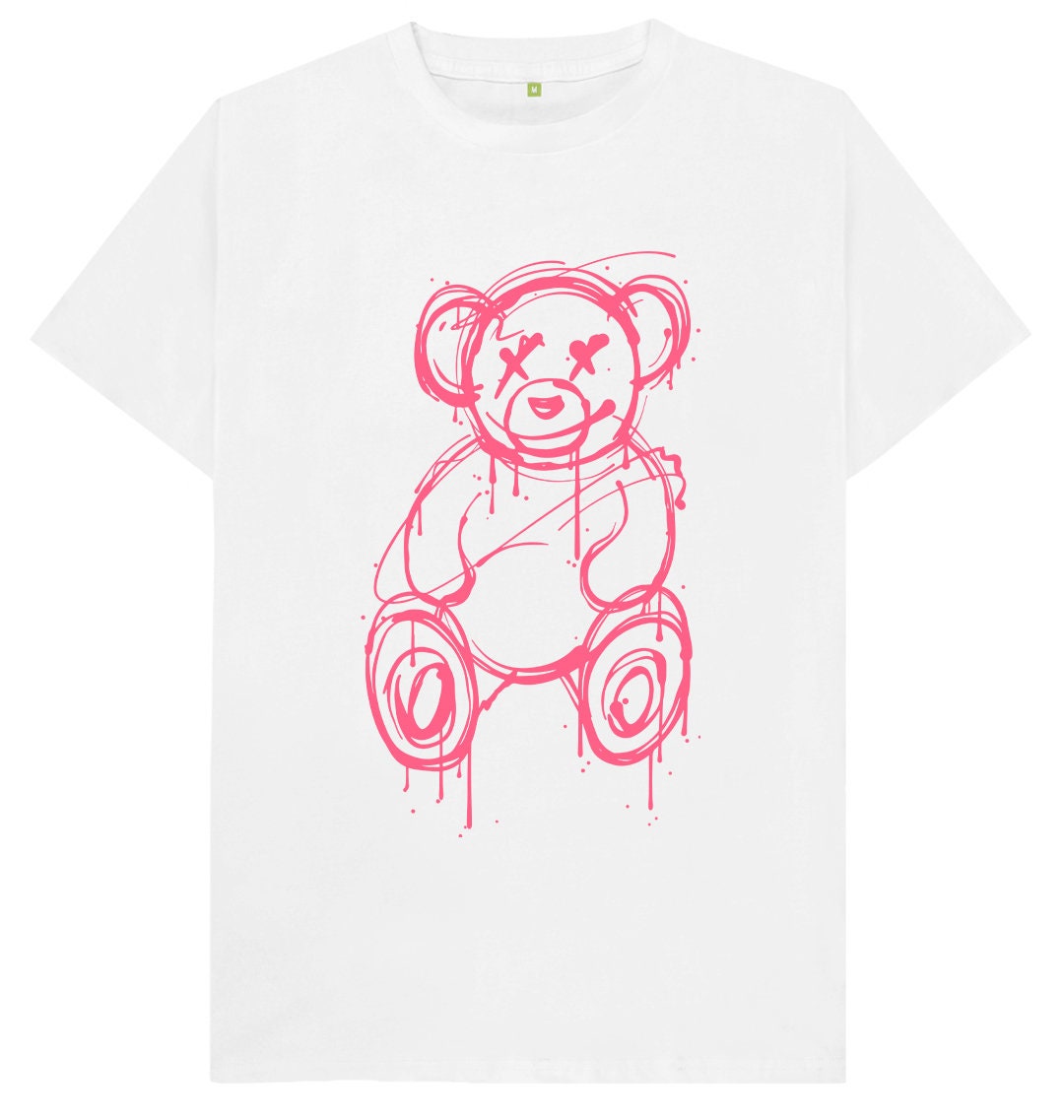 Tシャツ・カットソー [READY4NEXT] TeddyBear Artwork short sleeved Tshirt(WHITE) il_fullxfull.5052560357_g2u4.jpg