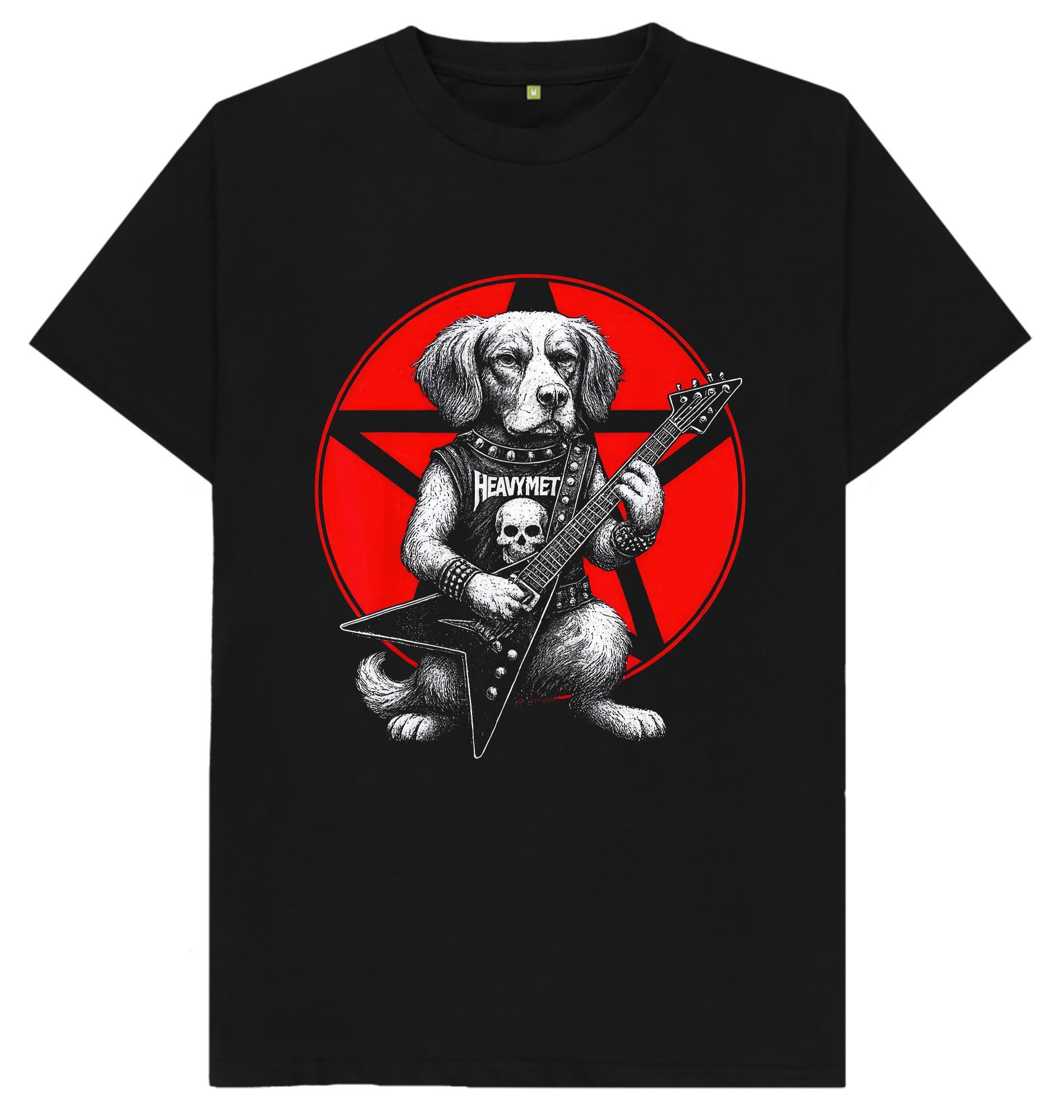 Rocker Dog Guitar Heavy Metal Dog T Shirt - Etsy