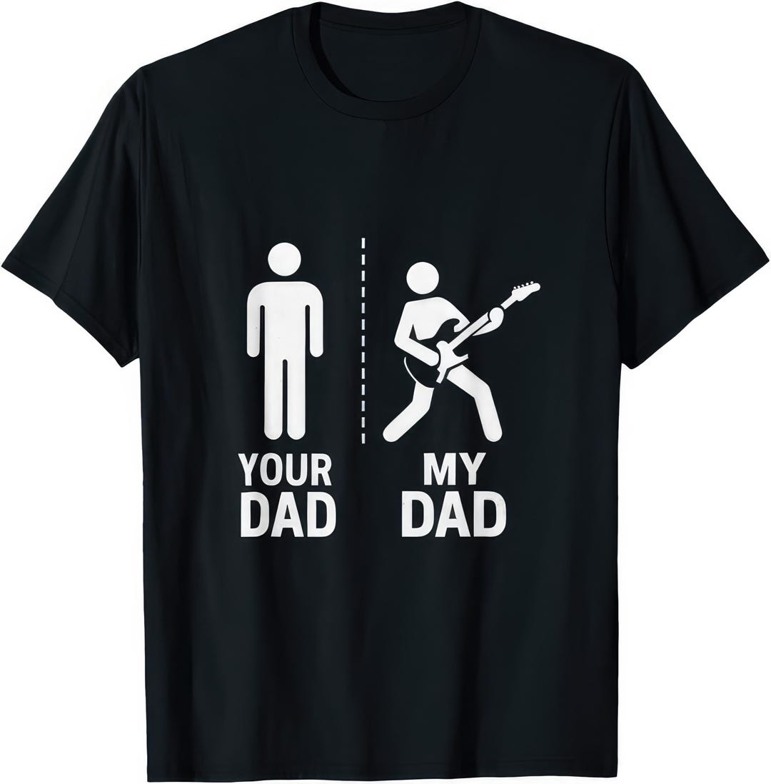 Your Dad Rock Dad Rocker Dad Rock Music Heavy Metal Rocker Gift Funny T ...