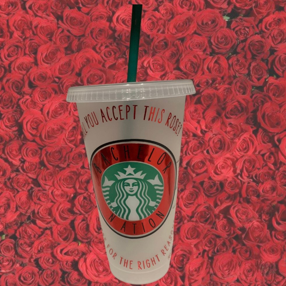 The bachelor Starbucks cup/Starbucks cup/the bachelorette Starbucks cup/valentines gift/girlfriend gift/bachelor nation gifts/final rose