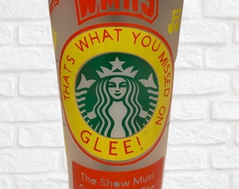Glee Starbucks cup/Starbucks cup/Glee Themed/girlfriend gifts/cory monteith/valentines gift/glee