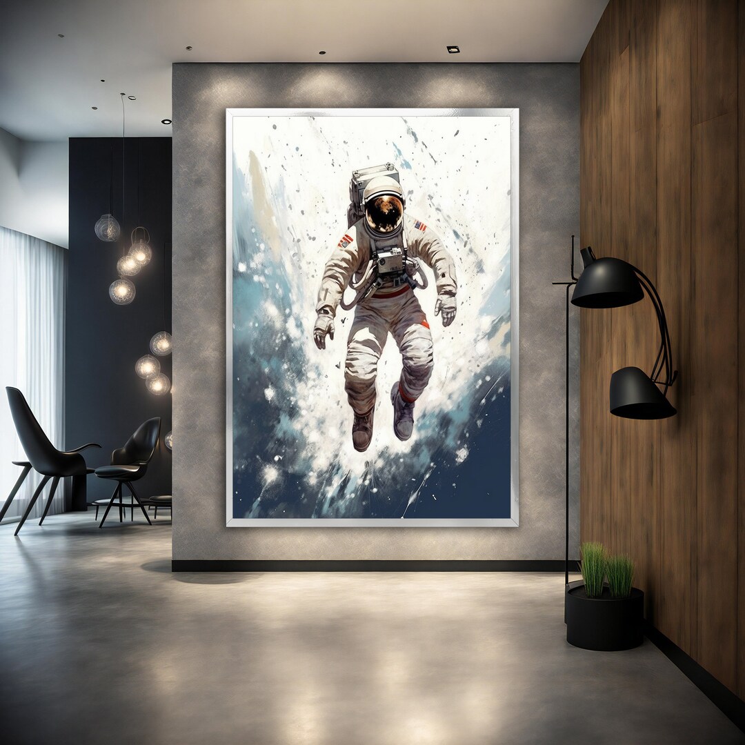 Astronaut Wall Art,modern Wall Art, Abstract Wall Art, Astronaut