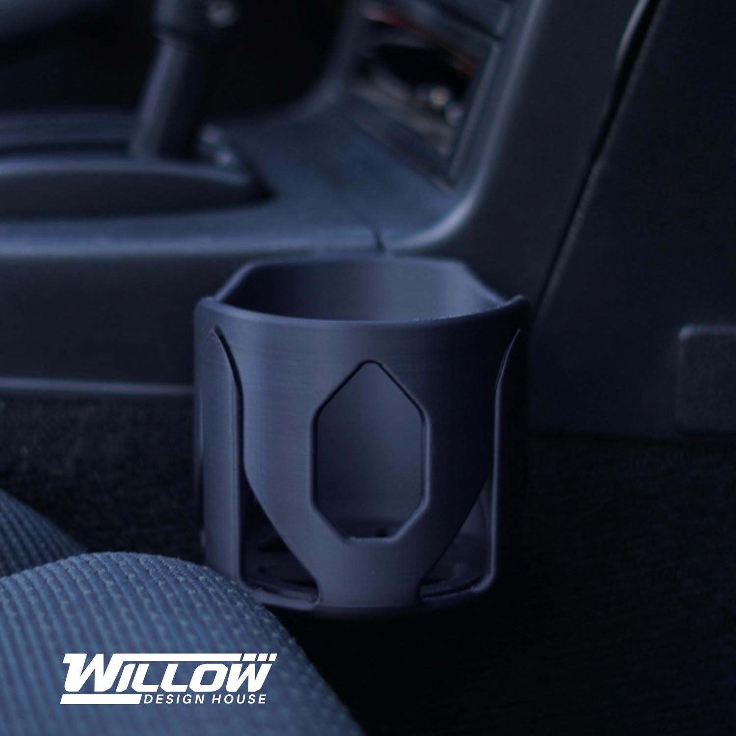 Black Folding Cup Holder For Mazda Miata MX5 - OEM Look, Fits MX3, GTX, RX7 Models
