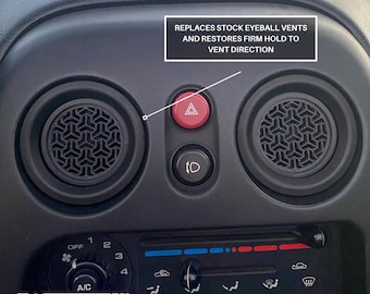 Miata Trident Vent Upgrade NA/NB Eye-ball Vent Restoration Felt Included