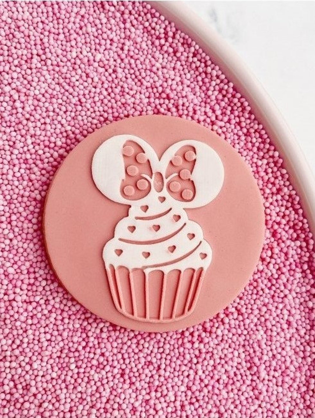 Minnie Mouse Cupcakes - Stamp - Cookie Stamp - Embosser - Etsy