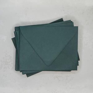 Enveloppe verte forêt à feuilles persistantes A2 bricolage pour cartes Fournitures pour cartes faites main Enveloppes pour cartes faites main bricolage vert forêt foncé foncé.