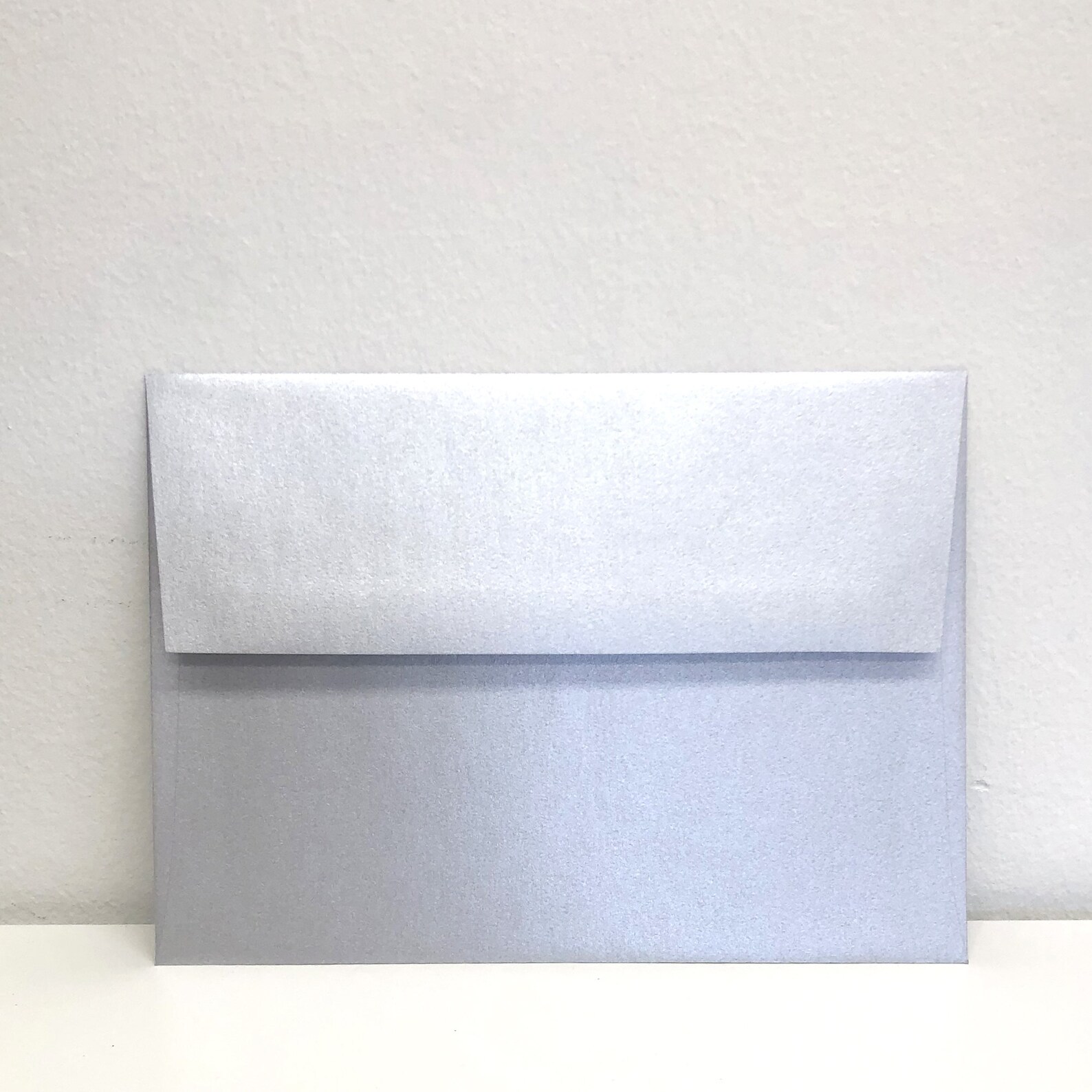 25 Silver Metallic Envelopes 5x7 A7 Square Flap Etsy