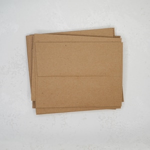 Enveloppe kraft A2 premium bricolage pour cartes, fournitures pour cartes faites main Enveloppes kraft marron pour cartes faites main pour épicerie.