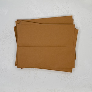 Enveloppe kraft A2 premium bricolage pour cartes, fournitures pour cartes faites main Enveloppes kraft marron pour cartes faites main pour épicerie.