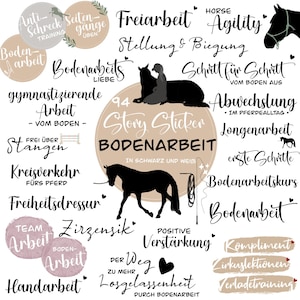 94 Story Stickers Groundwork | Instagram Story Stickers Hästar, Digitala, png