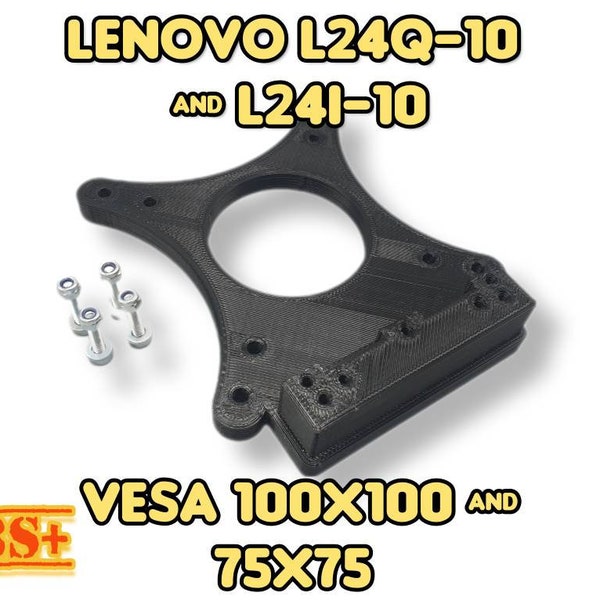 Lenovo L24Q-10 / L24i-10 Vesa Mount,Vesa Adapter 100x100,75x75,Vesa Halterung,Monitor Mount