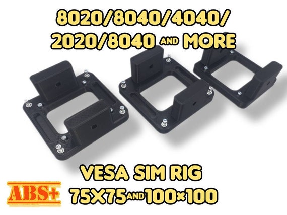 8020/4020/2020/8020/4040/8040 Sim Rig VESA Monitor Mount Vesa 100x100 75x75  Vesa Adapter 