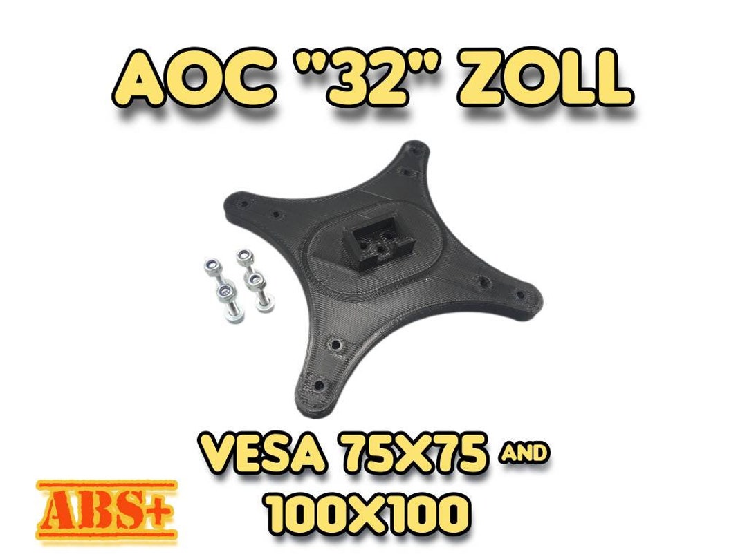 VESA Adapter 100X100 75 X 75 MM for AOC Q3279VWF, Q3279VWFD8 32 Inch Vesa Etsy Ireland