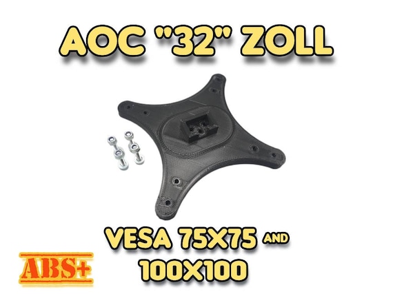 VESA Adapter 100X100 + 75 x 75 MM For AOC Q3279VWF, Q3279VWFD8 32 inch Vesa