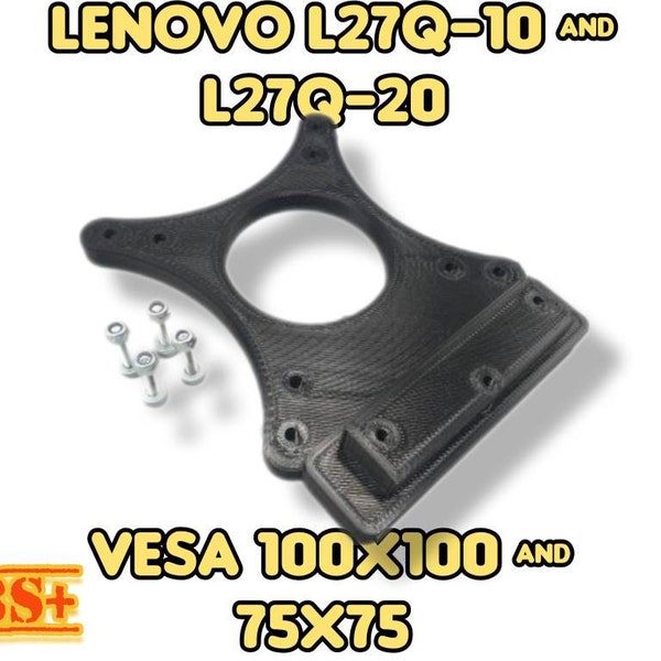Lenovo L27q-10 L27q-20 Vesa Mount,Vesa Adapter 100x100 75x75,Vesa Halterung,Vesa Mount