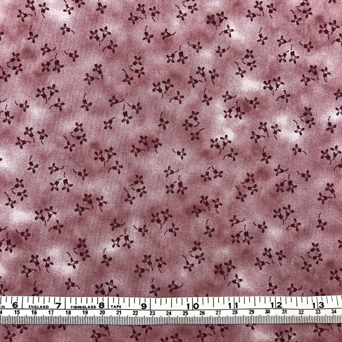 Flowers Dusty Rose floral pink new cotton quilt fabric by the Etsy