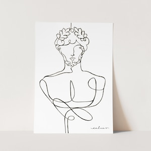 HADES Minimal Line Drawing Greek Mythology Artwork