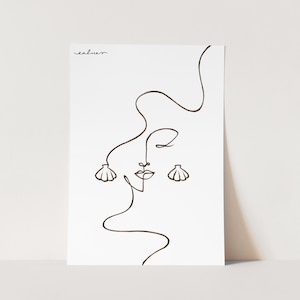 APHRODITE Minimal Line Drawing Greek Mythology Artwork