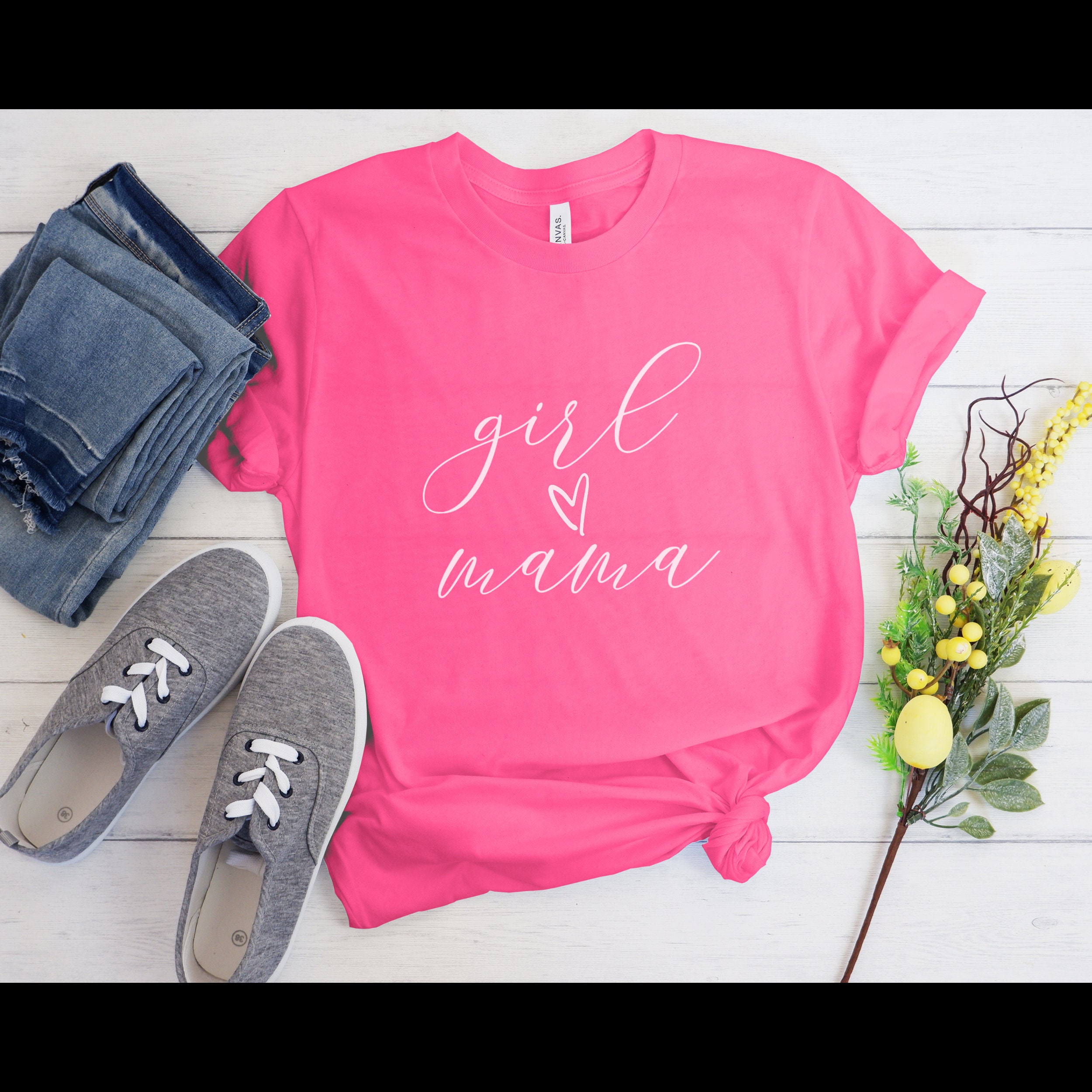 Girl Mama Mama Gift Mama Shirt Girl Mom Shirt Mom Life Etsy UK