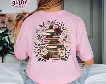 Floral Book Girlie T-Shirt | Bookish Gift