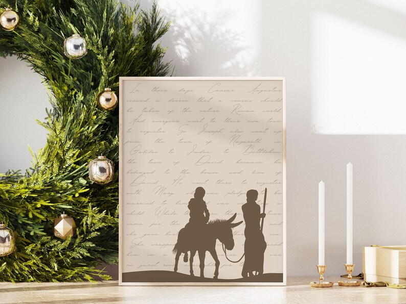 Nativity Scene Printable, God is With Us Quote, Christmas Quote