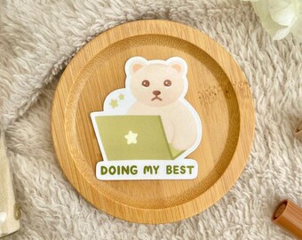 Tue mein Bestes Die Cut Aufkleber | niedlicher Aufkleber, wasserfester Aufkleber, Laptop Aufkleber, Handy Aufkleber, lustiger Aufkleber, kleine Geschenke, meme Aufkleber