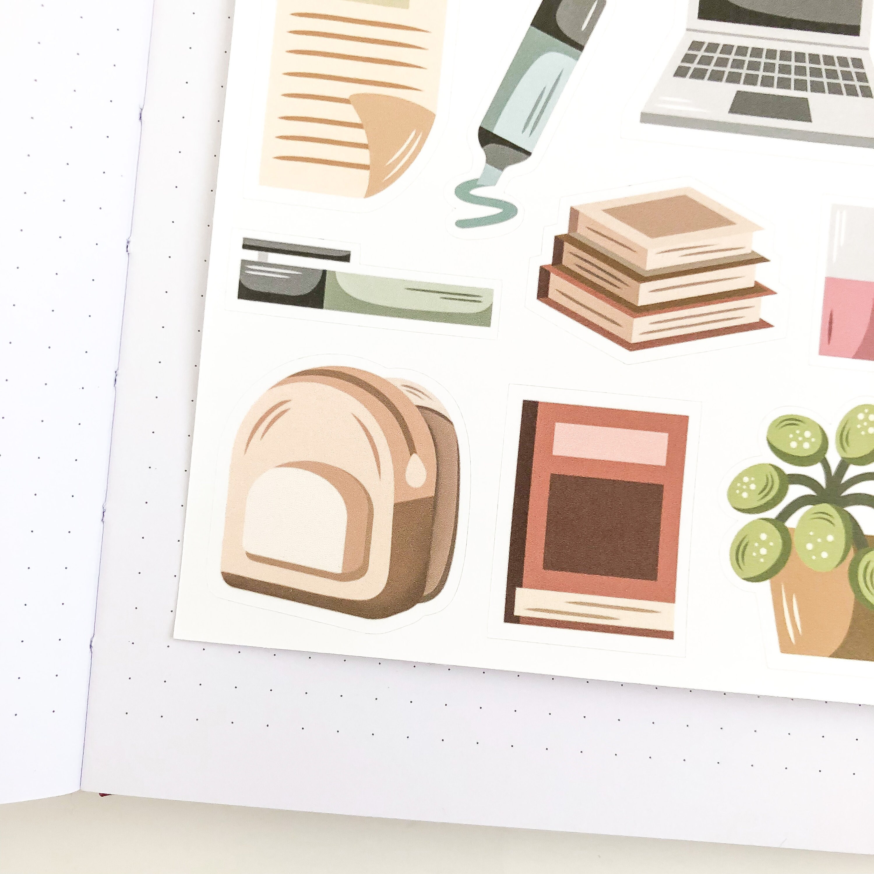 Workdesk Sticker Desk Essentials Sticker Sheet | Bullet Journal Stickers, Planner ...