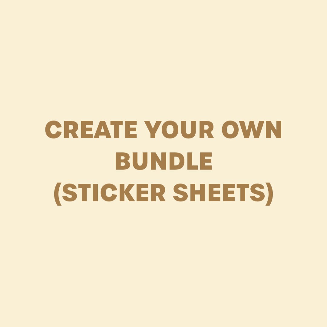 Create Your Own Bundle (5 Sticker Sheets Each) | Bullet Journal ...