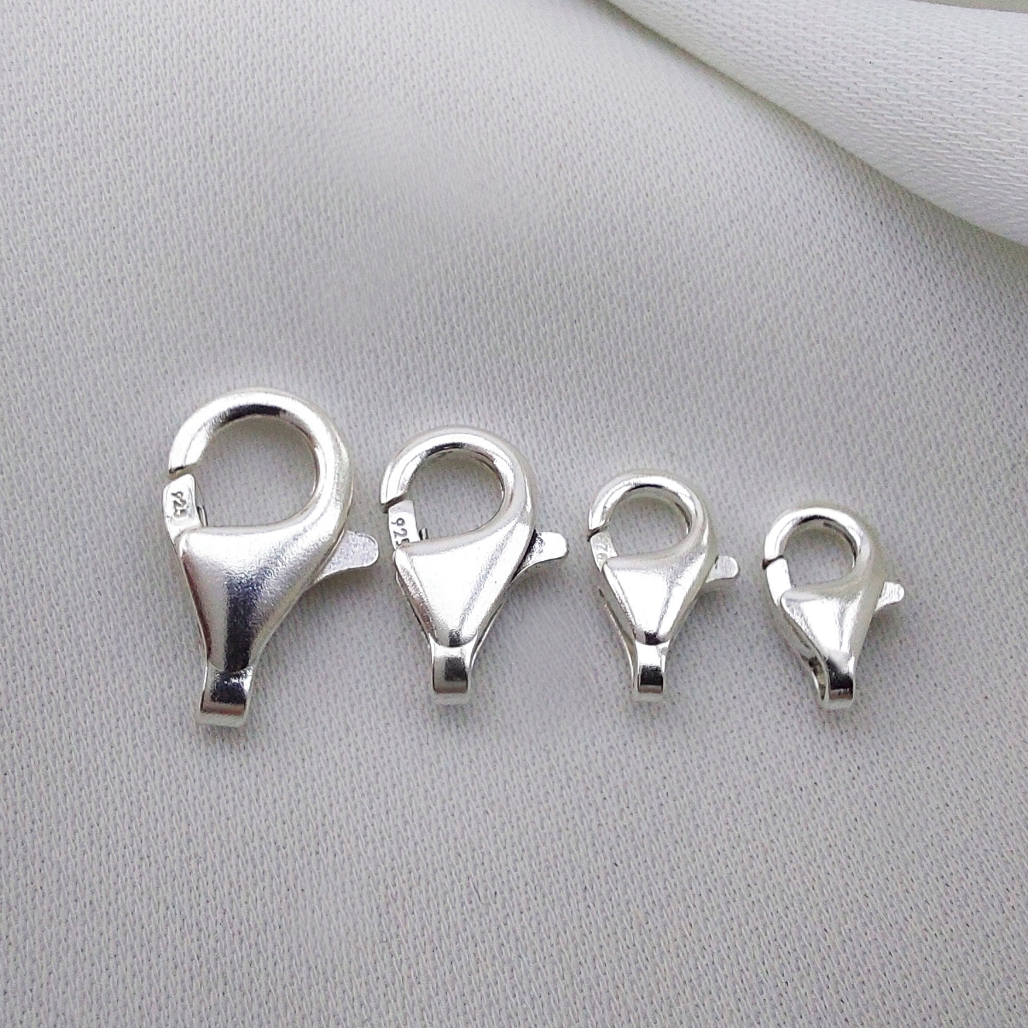 925 Sterling Silver Box Jewelry Clasps, Box Clasp, Silver Clasp