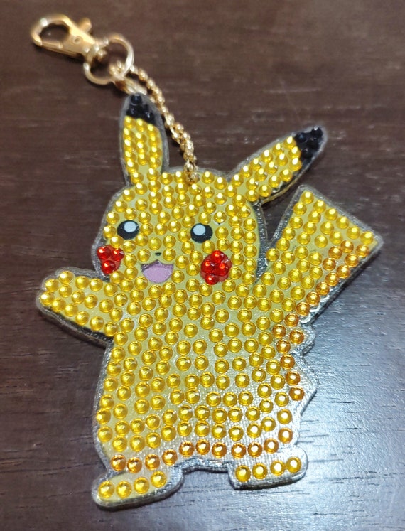 Handmade Pokemon Diamond Art Keychain | Double-sided Character