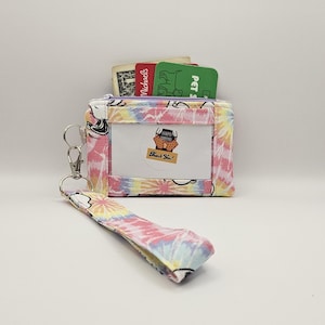 Homemade Lined ID Wallet with Removable Wristlet- Snoopy AT Woodstock!
