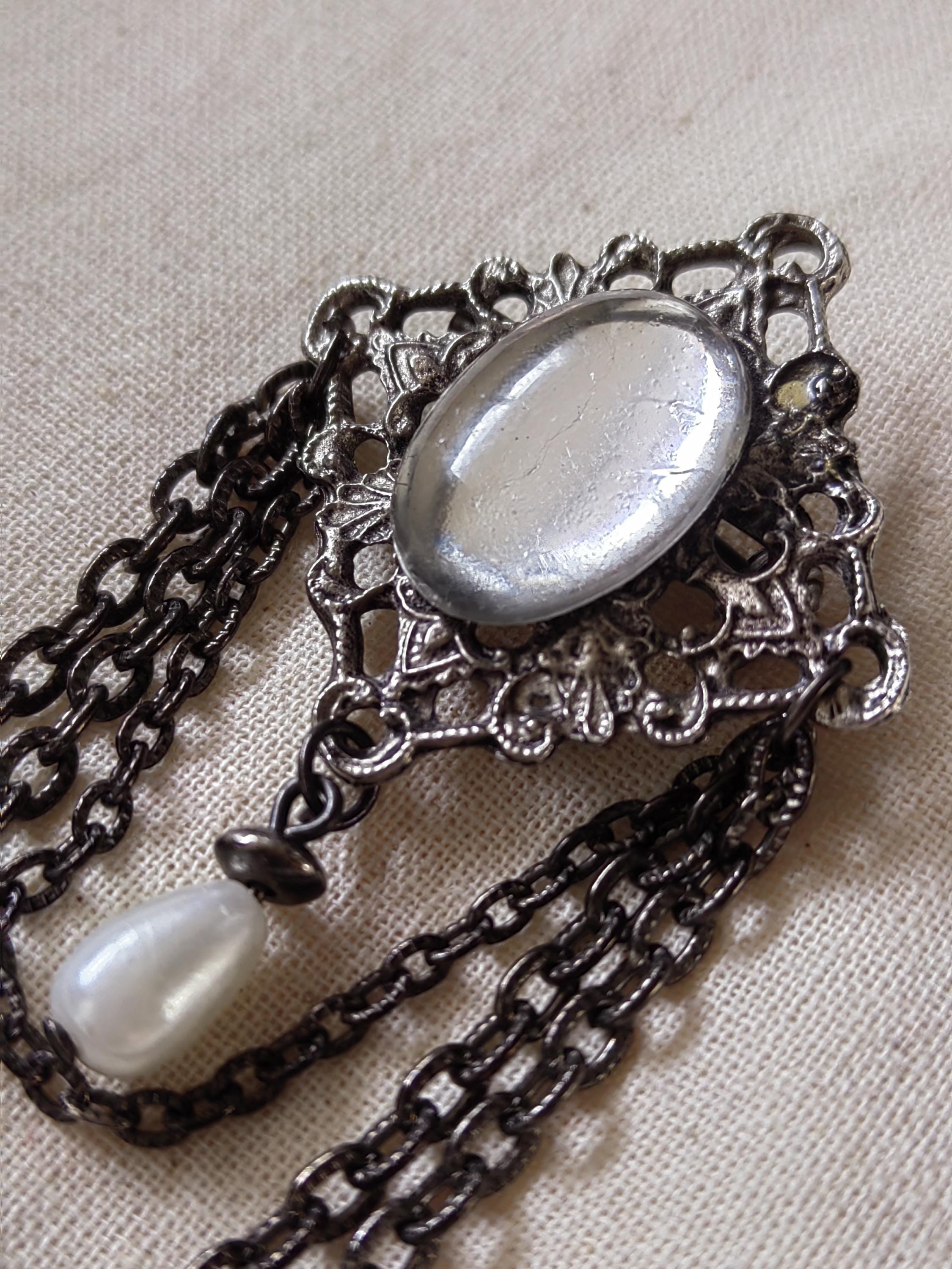 Magnifique Broche Ancienne Style Art Nouveau - Créateur - Bijou Vintage De Collection