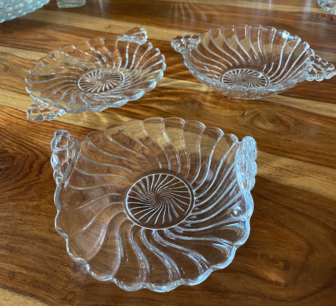 Vintage Fostoria Colony Pattern Handled Small Dish/ Bowl Etsy
