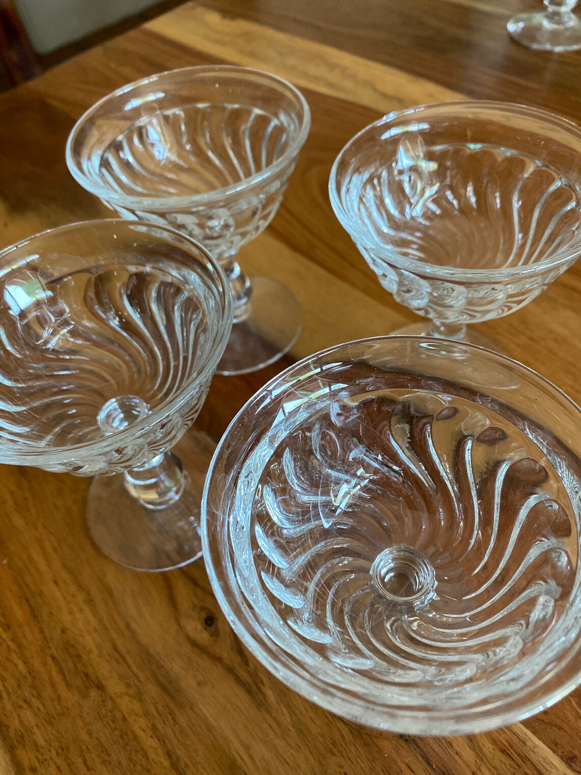 Vintage Fostoria Colony Pattern 4 Sherbet Glasses Set of 4 Etsy