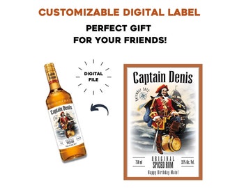 Captain Morgan Label - Etsy