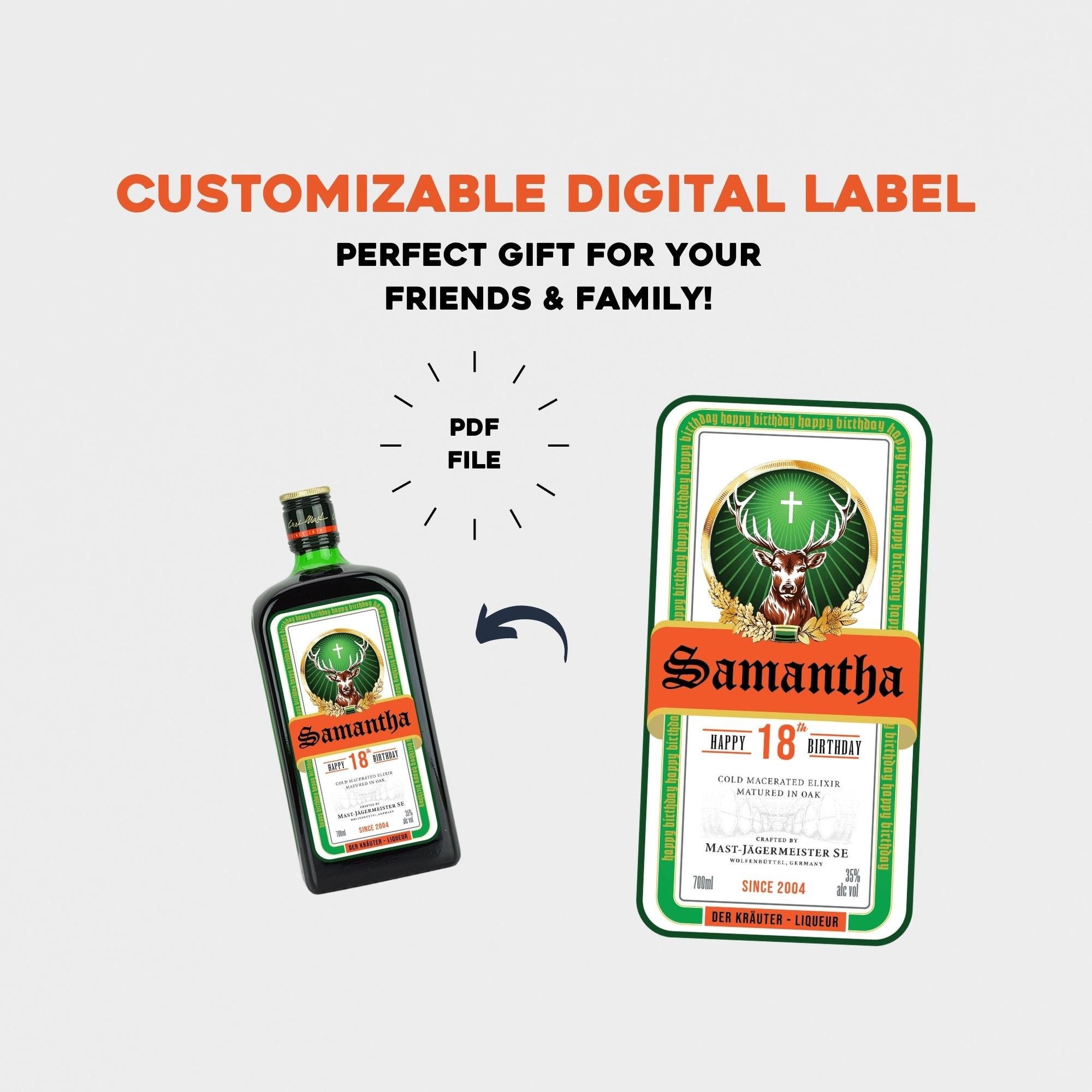 If alcohol labels told the truth.  Jagermeister, Drink labels, Liquor  bottle labels