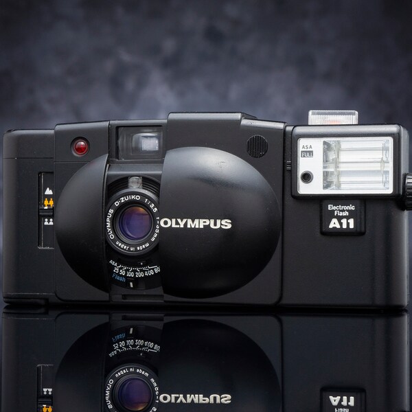 Olympus Xa2 35mm Flash Etsy