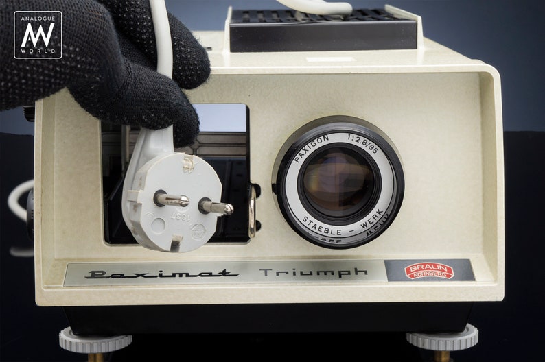 Serviced Braun Paximat Triumph 200 Vintage Slide Projector Magazine for