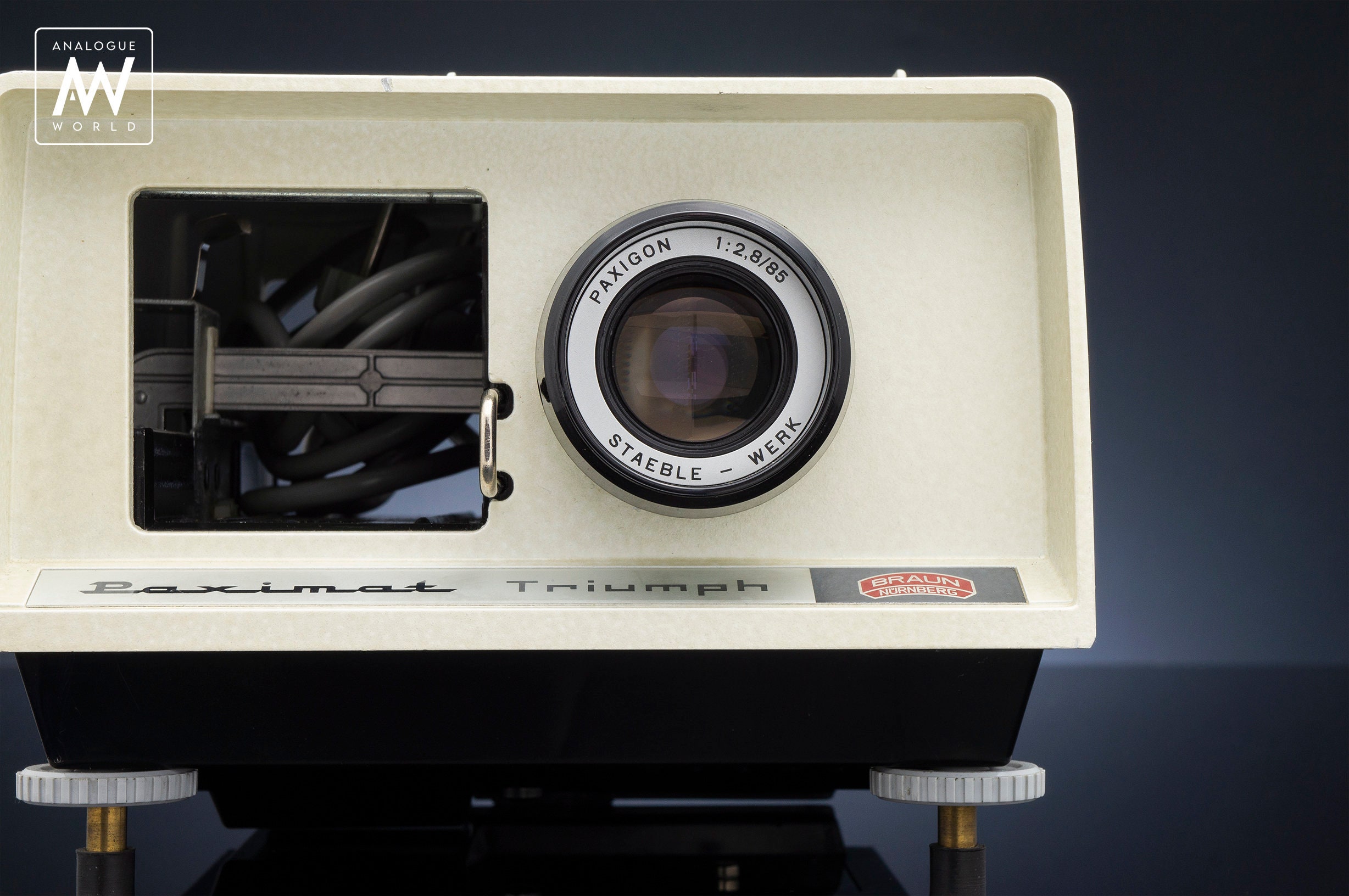 Serviced Braun Paximat Triumph 200 Vintage Slide Projector Magazine for