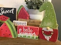 Wood Watermelon Decor