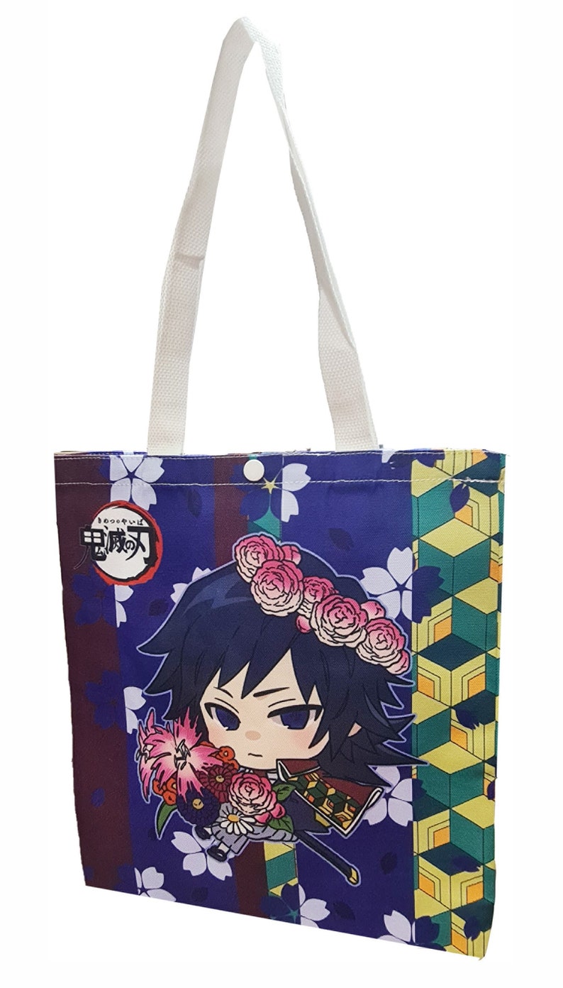 Giyu Tomioka Demon Slayer Premium Cotton Tote Bag Shoulder Etsy Schweiz