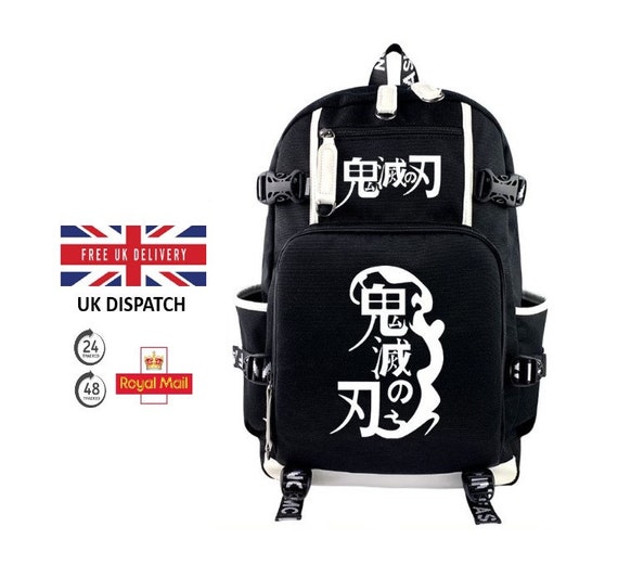 black anime backpack