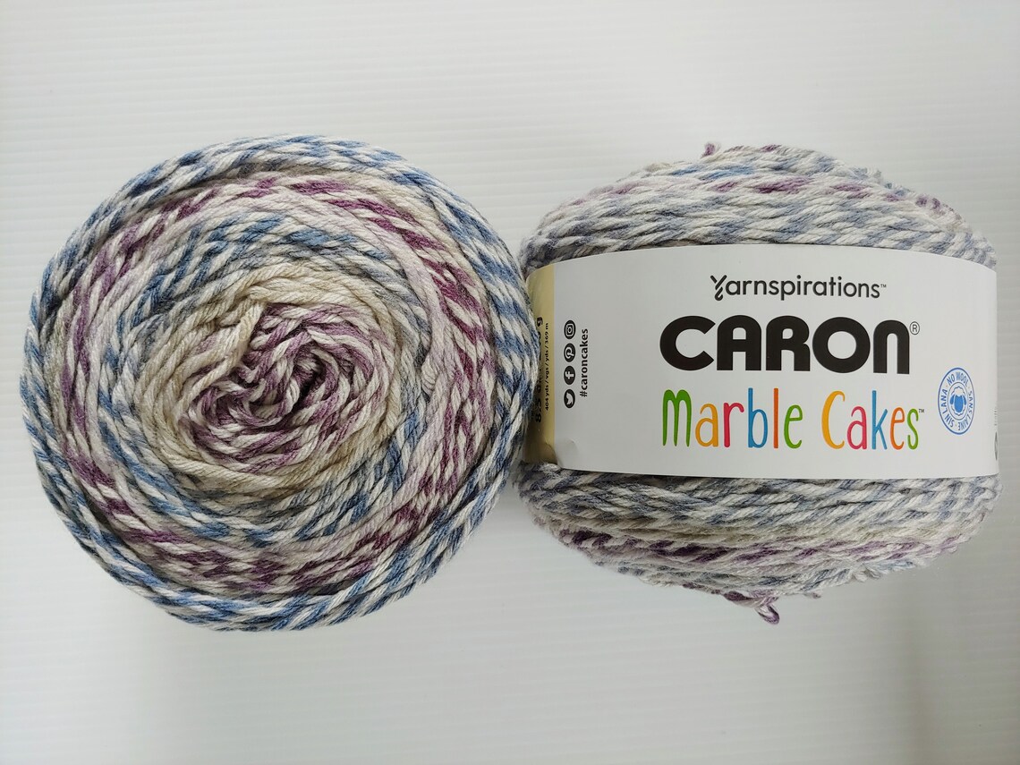 Caron Marble Cakes Yarn Lot Violent Plum Etsy