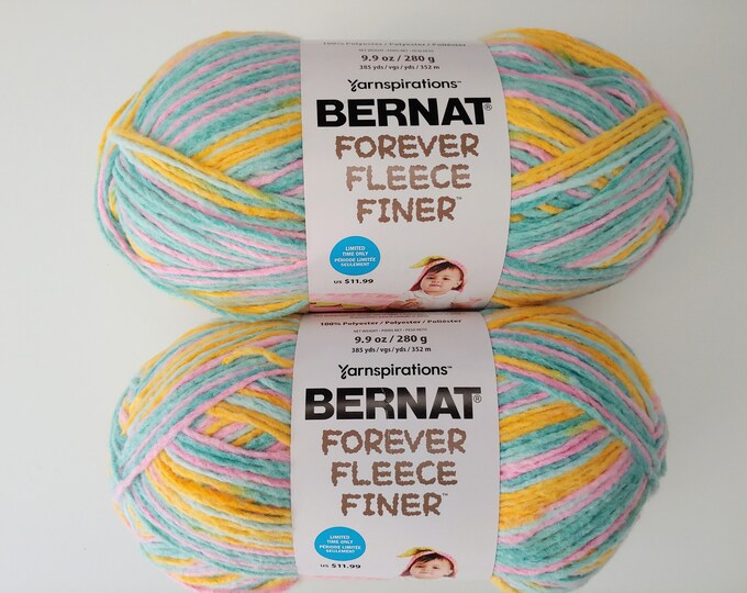 Bernat Forever Fleece Finer Yarn Lot Unicorn Etsy