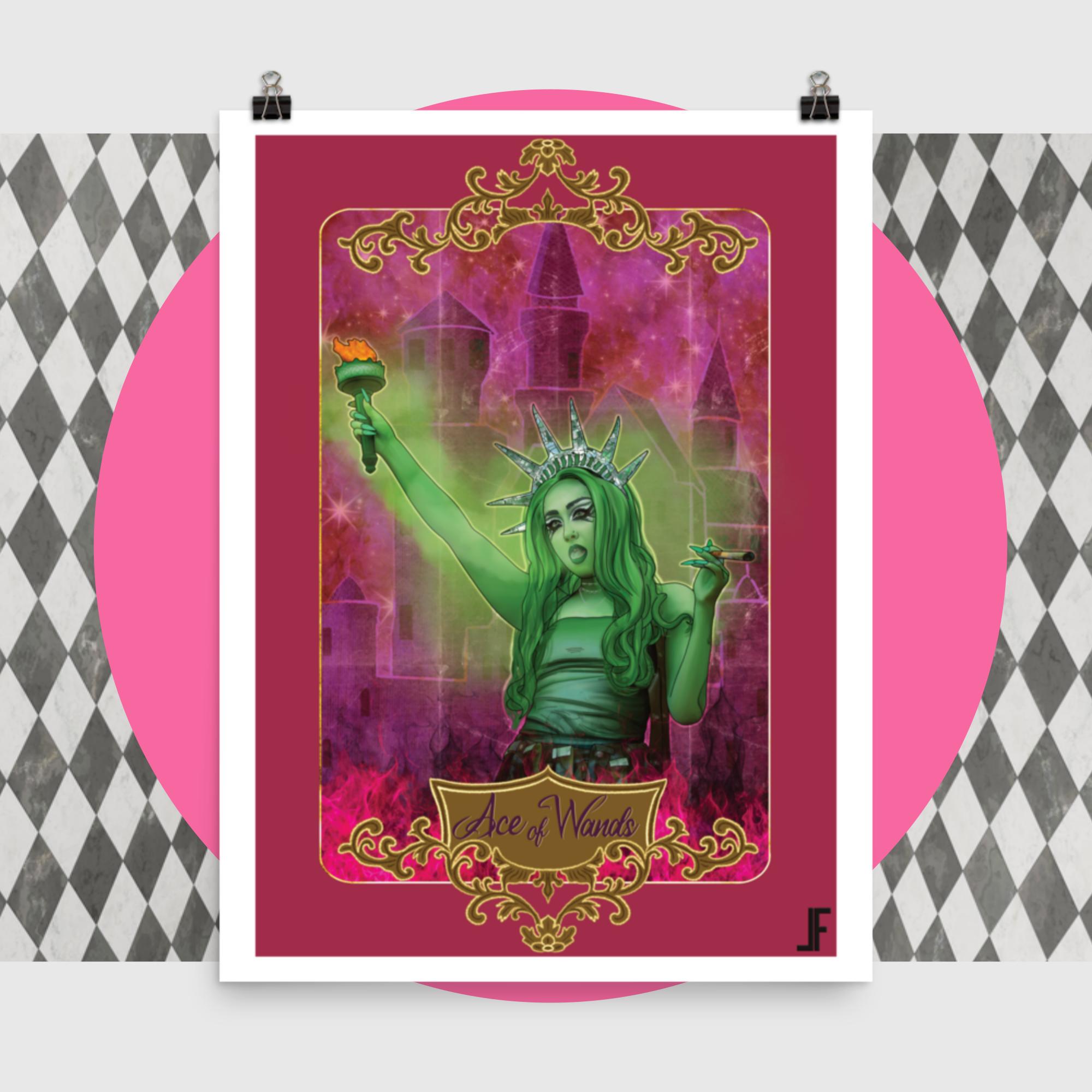 Femininomenon - Ace of Wands Tarot Poster