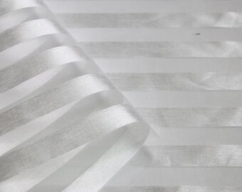 Tecido listrado | Tecido Preto | Tecido Branco | Tecido de costura | Tecido Organza | Tecido transparente | Tecido para vestido, elásticos