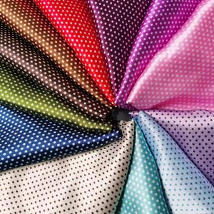 Tiny Polka Dot Satin Fabric | Sewing Fabric for Dress, Skirt, Apparel | Charmeuse Satin | Glossy Satin Fabric | Silky Fabric